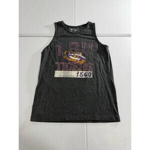 LSU Tigers 1860 Graphic Tank Top Heather Gray T University XL